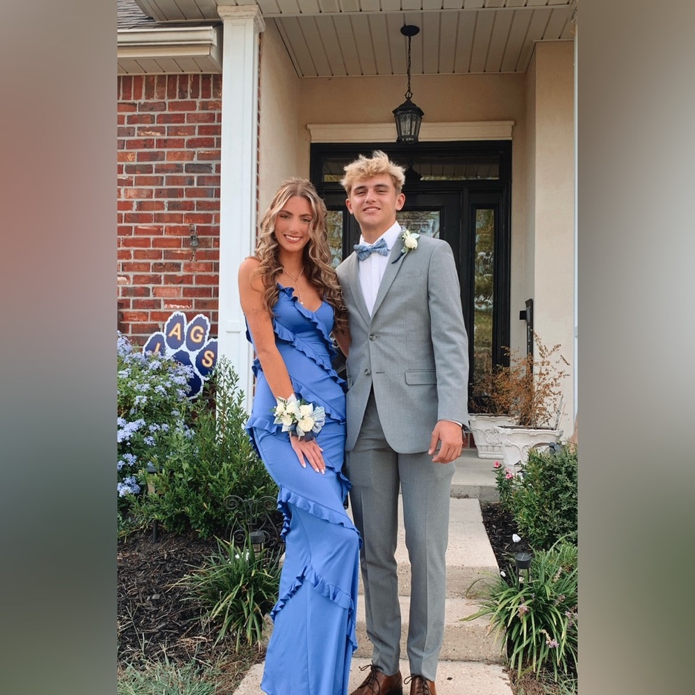 Royal blue dress, wore once